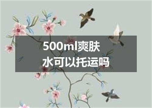 500ml爽肤水可以托运吗