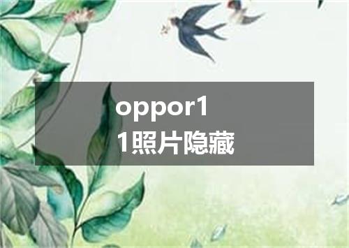 oppor11照片隐藏