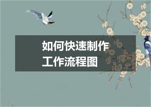 如何快速制作工作流程图