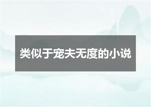 类似于宠夫无度的小说