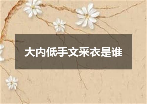 大内低手文采衣是谁