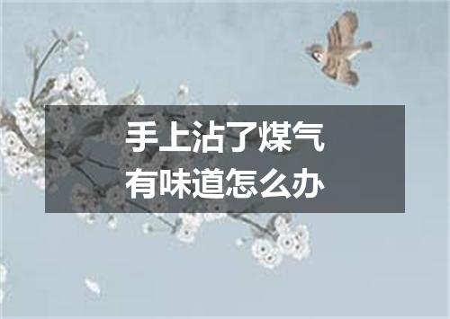 手上沾了煤气有味道怎么办