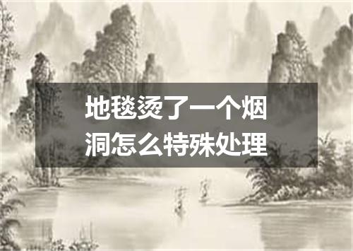 地毯烫了一个烟洞怎么特殊处理