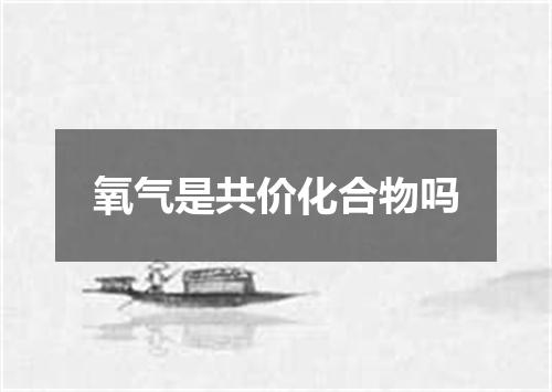 氧气是共价化合物吗