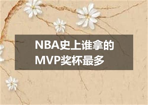 NBA史上谁拿的MVP奖杯最多
