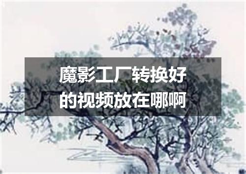 魔影工厂转换好的视频放在哪啊