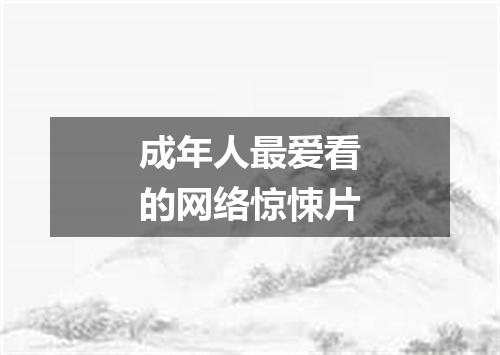 成年人最爱看的网络惊悚片