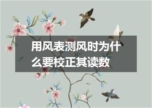 用风表测风时为什么要校正其读数