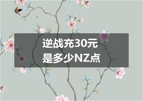 逆战充30元是多少NZ点