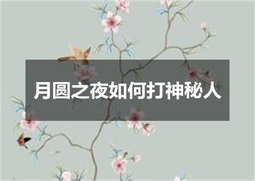 月圆之夜如何打神秘人