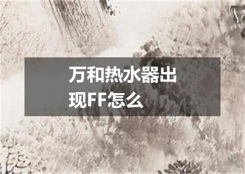 万和热水器出现FF怎么