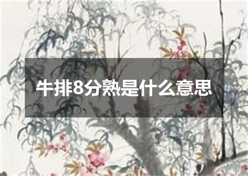 牛排8分熟是什么意思