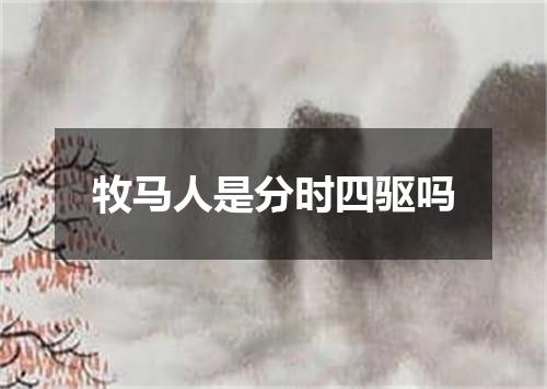 牧马人是分时四驱吗
