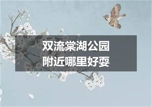 双流棠湖公园附近哪里好耍