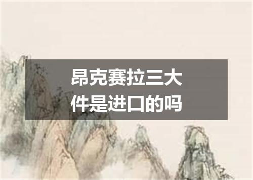 昂克赛拉三大件是进口的吗