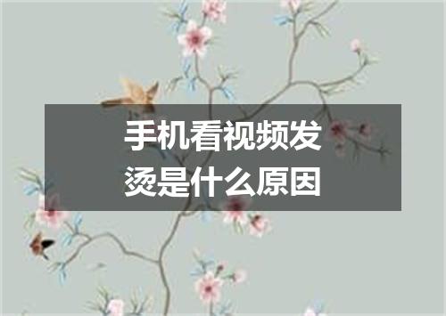 手机看视频发烫是什么原因