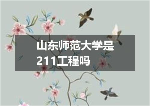 山东师范大学是211工程吗
