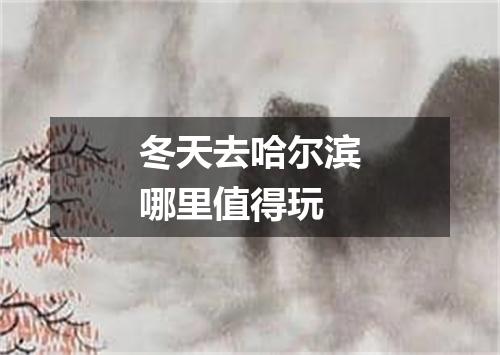 冬天去哈尔滨哪里值得玩