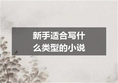 新手适合写什么类型的小说