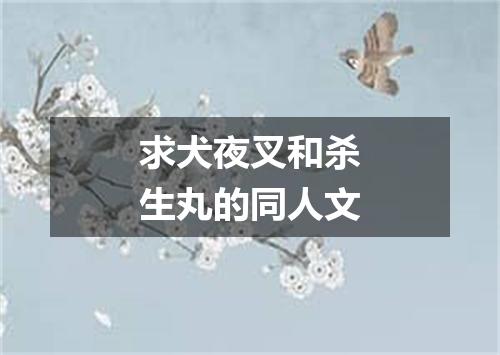 求犬夜叉和杀生丸的同人文