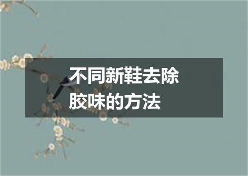 不同新鞋去除胶味的方法