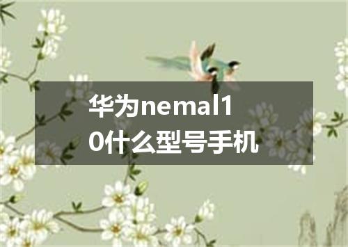 华为nemal10什么型号手机