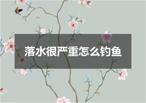 落水很严重怎么钓鱼