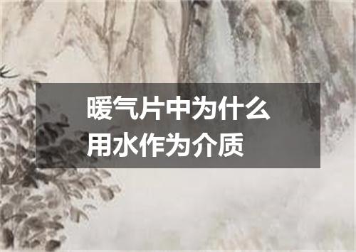 暖气片中为什么用水作为介质