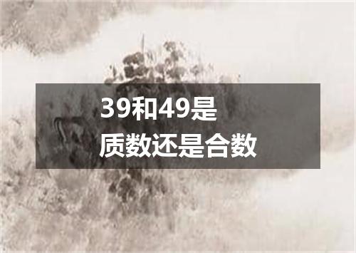 39和49是质数还是合数
