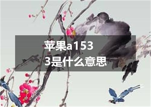 苹果a1533是什么意思