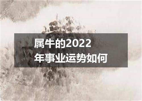 属牛的2022年事业运势如何