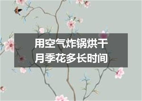 用空气炸锅烘干月季花多长时间