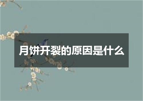 月饼开裂的原因是什么