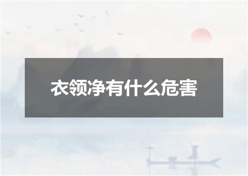 衣领净有什么危害