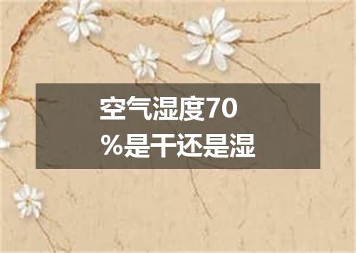 空气湿度70%是干还是湿