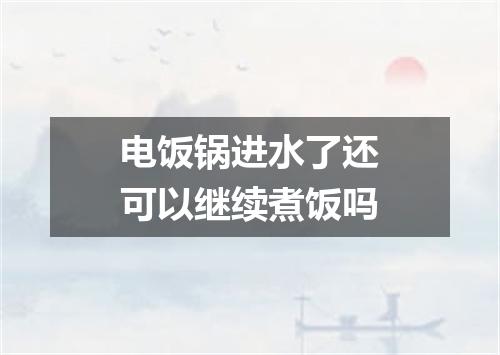 电饭锅进水了还可以继续煮饭吗