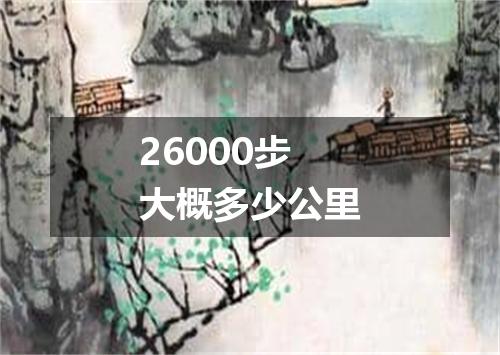 26000步大概多少公里