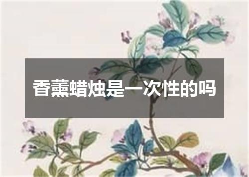 香薰蜡烛是一次性的吗
