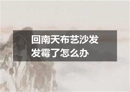 回南天布艺沙发发霉了怎么办