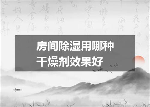 房间除湿用哪种干燥剂效果好