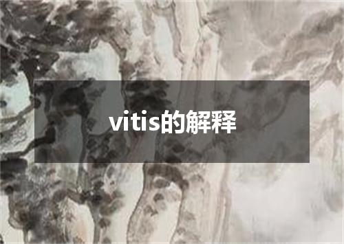 vitis的解释