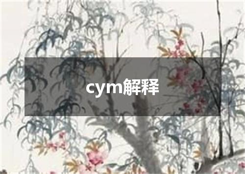 cym解释