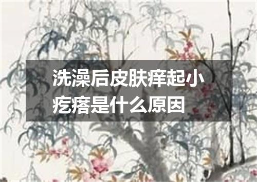 洗澡后皮肤痒起小疙瘩是什么原因