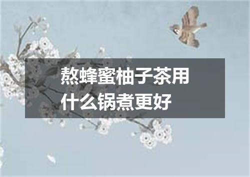 熬蜂蜜柚子茶用什么锅煮更好