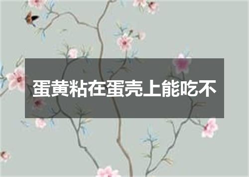 蛋黄粘在蛋壳上能吃不