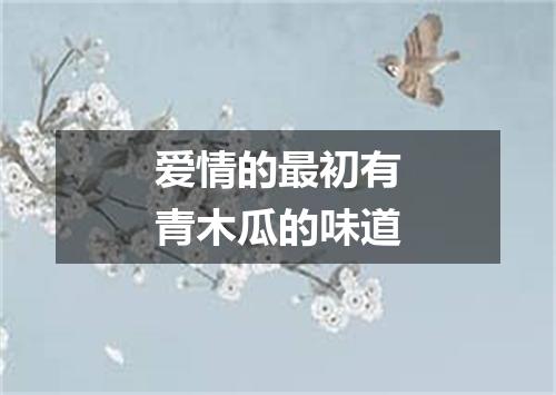 爱情的最初有青木瓜的味道