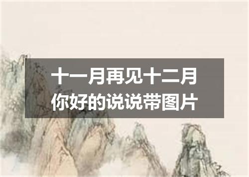 十一月再见十二月你好的说说带图片