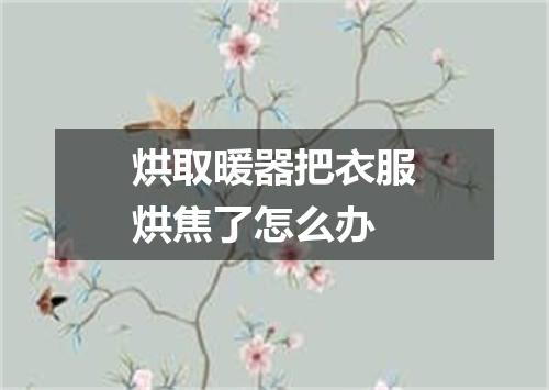 烘取暖器把衣服烘焦了怎么办