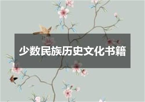 少数民族历史文化书籍