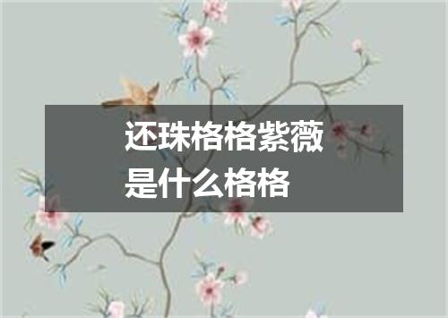 还珠格格紫薇是什么格格